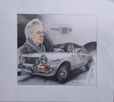 Painting titled "Dos argentinos en I…" by Nicky Chiarello, Original Artwork, Pencil