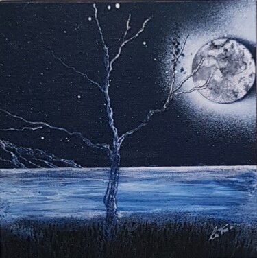 Pittura intitolato "l'arbre" da Jean-Luc Pailler (Lutxo), Opera d'arte originale, Acrilico Montato su Cartone
