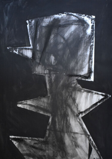 "Composition VI" başlıklı Resim Roman Lasa tarafından, Orijinal sanat, Pastel