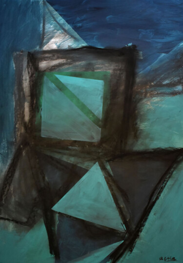 图画 标题为“Composition X” 由Roman Lasa, 原创艺术品, 粉彩