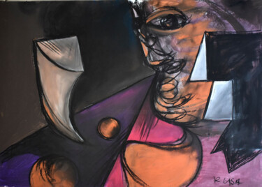 Drawing titled "'Horizon 2019'" by Roman Lasa, Original Artwork, Pastel