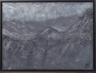 Peinture intitulée "Les Sommets" par Lys B., Œuvre d'art originale, Acrylique Monté sur Châssis en bois