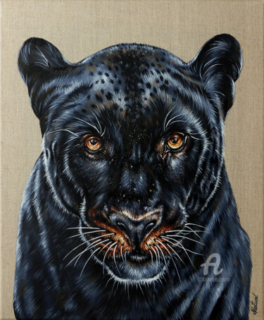 Peinture intitulée "Nahélé" par Aurélie Nativel, Œuvre d'art originale, Huile Monté sur Châssis en bois