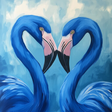 Arts numériques intitulée "Caeruleus" par Wonder Art, Œuvre d'art originale, Travail numérique 2D