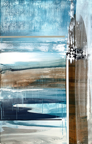 Painting titled "Serenity's Echo" by Tatiana Malinovscaia, Original Artwork, Acrylic