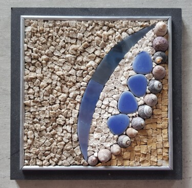Sculpture intitulée "Petite douceur" par Francine Bonnet, Œuvre d'art originale, Mosaïque