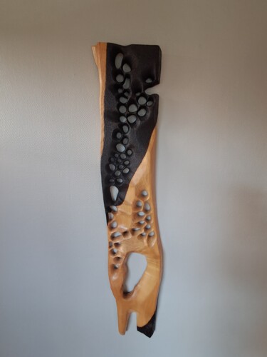 Sculptuur getiteld "schemer" door Jef Roefs, Origineel Kunstwerk, Hout