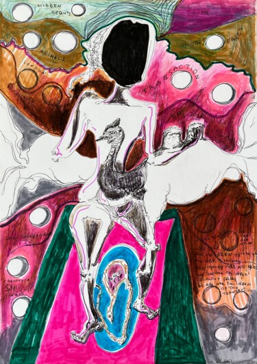 图画 标题为“LIYf / I saw that i…” 由Leni Smoragdova, 原创艺术品, 标记