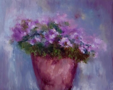 Painting titled "букет" by Svetlana Dushina, Original Artwork, Oil