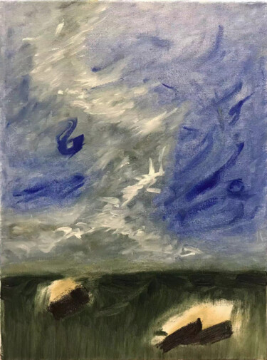 Peinture intitulée "24123" par Wei Hao 000, Œuvre d'art originale, Huile Monté sur Châssis en bois