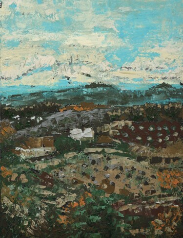 Painting titled "Italian Landscape –…" by Marina Kozyr, Original Artwork, Acrylic