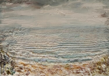 Картина под названием "Calm Sea" - Anna Belikova (Anna Fox), Подлинное произведение искусства, Акрил Установлен на картон