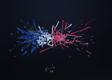 Dessin intitulée "SANS TITRE ." par Karls, Œuvre d'art originale, Acrylique