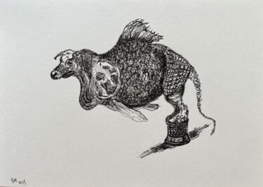 O_The body in pieces finds its unity in the image of the oth 图画 标题为“O_The body in piece…” 由Leni Smoragdova, 原创艺术品, 标记