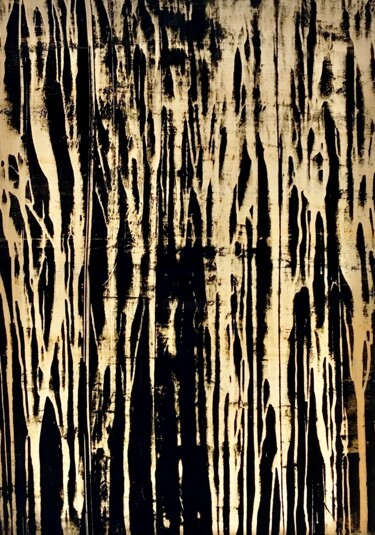 Painting titled "In the beginning" by Luca Brandi, Original Artwork, Acrylic Mounted on Wood Stretcher frame