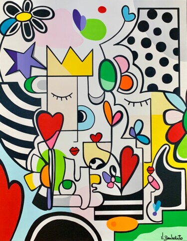 Painting titled "Nous 2" by Virginia Benedicto, Original Artwork, Acrylic