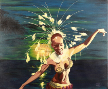 Indigène Peinture intitulée "Indigène" par Isabelle Hermida, Œuvre d'art originale, Acrylique Monté sur Châssis en bois