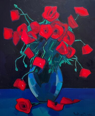 绘画 标题为“Poppies _4” 由Tigran Avetyan, 原创艺术品, 油