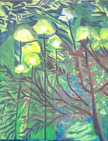 Painting titled "Plants Of Christs S…" by Peter Scott-Harrison, Original Artwork, Acrylic Mounted on Wood Stretcher frame