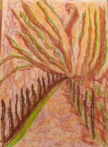 Disegno intitolato "Assurance" da Norah Drabla, Opera d'arte originale, Pastello