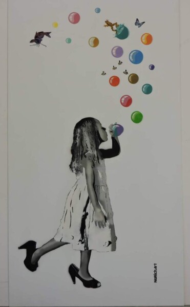 "Fillette faisant de…" başlıklı Tablo Richard Neau (NoRichART) tarafından, Orijinal sanat, Sprey boya