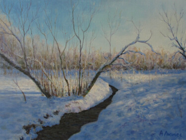 Pintura titulada "Чёрная речка" por Andrei Abramov (Andrei Liumes), Obra de arte original, Oleo