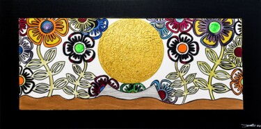 Painting titled "Fiori nel deserto" by Giovanni Fabra (Giovanni Fabra fabrart), Original Artwork, Acrylic