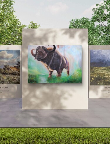 绘画 标题为“Buffalo” 由Maureen Geke Ludwig, 原创艺术品, 油