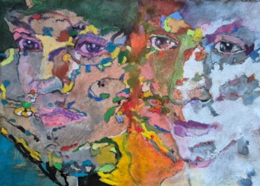 绘画 标题为“the four seasons” 由Rosemay Dahan, 原创艺术品, 油 安装在artwork_cat.上