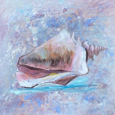 Big warm shell Painting titled "Big warm shell" by Maria Makarova, Original Artwork, Acrylic