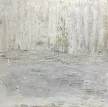 绘画 标题为“Douce blanche” 由Christine Barth Mroz, 原创艺术品, 丙烯 安装在木质担架架上