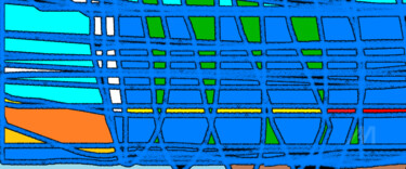 Grafika cyfrowa / sztuka generowana cyfrowo zatytułowany „Aleja drzew - z ser…” autorstwa Małgorzata Ka, Oryginalna praca, M…