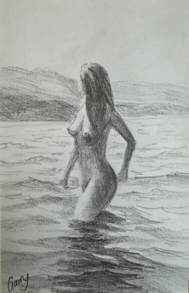 "Nude 04" başlıklı Tablo Garry Arzumanyan tarafından, Orijinal sanat, Kalem Karton üzerine monte edilmiş