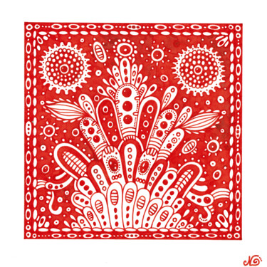 Surreal Pattern n.28 绘画 标题为“Surreal Pattern n.28” 由Veronika Demenko, 原创艺术品, 墨