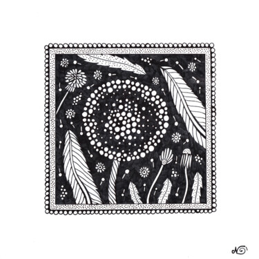 Surreal Pattern n.33 绘画 标题为“Surreal Pattern n.33” 由Veronika Demenko, 原创艺术品, 墨