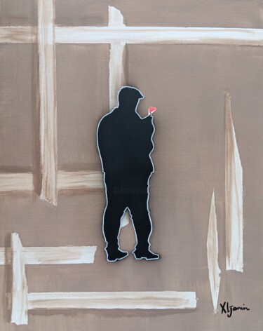Peinture intitulée "Dis lui" par Xavier Laurent Janin, Œuvre d'art originale, Acrylique Monté sur Châssis en bois