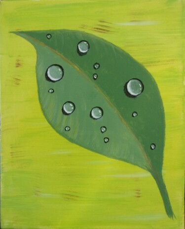 GOUTTES DE PLUIE Peinture intitulée "GOUTTES DE PLUIE" par Martine Nexon, Œuvre d'art originale, Acrylique Monté sur Châssis en bois