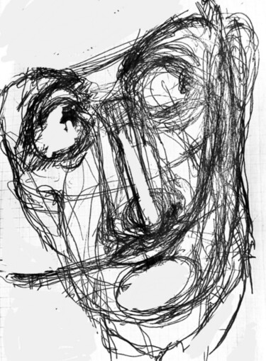 Рисунок под названием "Сальвадор 1" - Tatyana Zakharova, Подлинное произведение искусства, Гелевая ручка