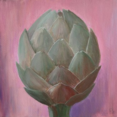 Artichoke Картина под названием "Artichoke" - Luda Rakhmanov, Подлинное произведение искусства, Акрил Установлен на Деревянная рама дл…