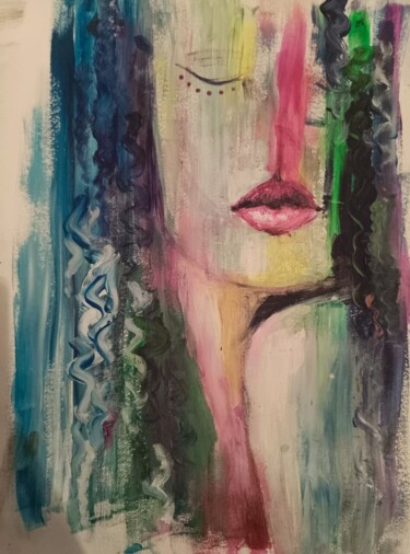 Painting titled "Чувственность" by Elena Sahabeeva, Original Artwork, Gouache