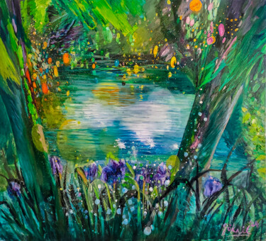 Let It Pass! From the Subconscious Pool - Yalıboyu No:18 Ser Pittura intitolato "Let It Pass! From t…" da Göknil Gümüş Sungurtekin, Opera d'arte originale, Olio Montato su Telaio per ba…