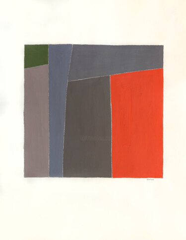 Schilderij getiteld "Arquitecturas Popul…" door Antonio Ventura, Origineel Kunstwerk, Gouache