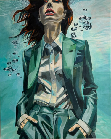 Peinture intitulée "Whatever" par Phoenix Conte, Œuvre d'art originale, Acrylique Monté sur Châssis en bois