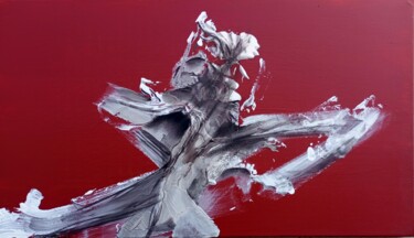 Peinture intitulée "Un homme pressé" par Guillaume Vincent, Œuvre d'art originale, Acrylique Monté sur Châssis en bois