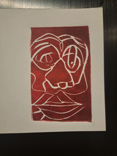 印花与版画 标题为“visuel” 由Andrew Verstrepen, 原创艺术品, 雕刻