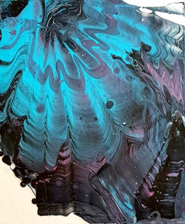 Painting titled "Abstraction" by Alina Lark, Original Artwork, Acrylic Mounted on Other rigid panel