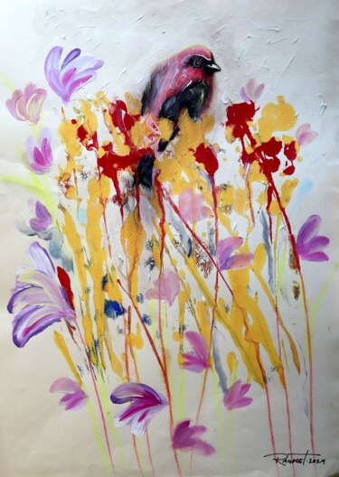 "Fantasy with Flower…" başlıklı Tablo Rakhmet Redzhepov tarafından, Orijinal sanat, Akrilik