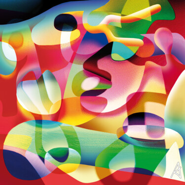 Digitale Kunst mit dem Titel "2832" von Jean Jacques Apertet, Original-Kunstwerk, Digitale Malerei