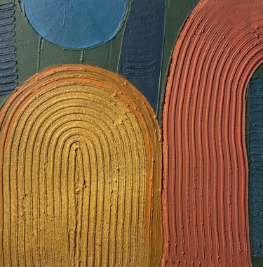Pintura intitulada "Arches" por Aknari, Obras de arte originais, Acrílico Montado em Armação em madeira