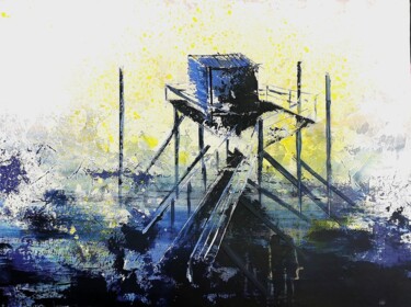 Carrelet 3 - Série ~Inspiration Atlantique ~ 绘画 标题为“Carrelet 3 - Série…” 由Aurélie Herole, 原创艺术品, 丙烯
